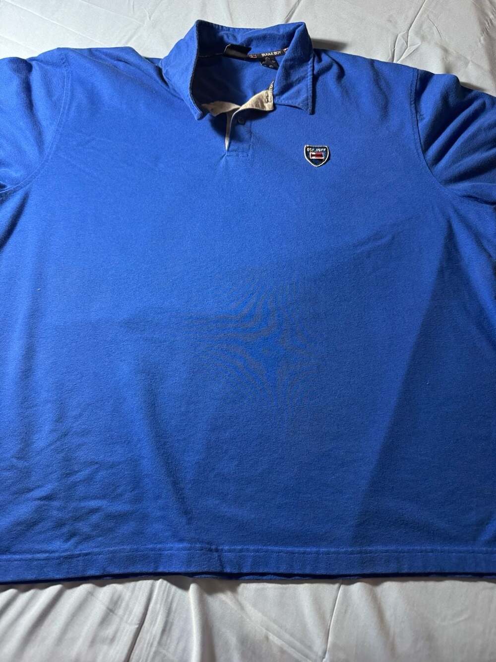 Bugle Boy Blue Est 1977 Short Sleeve Polo Shirt Men's XL